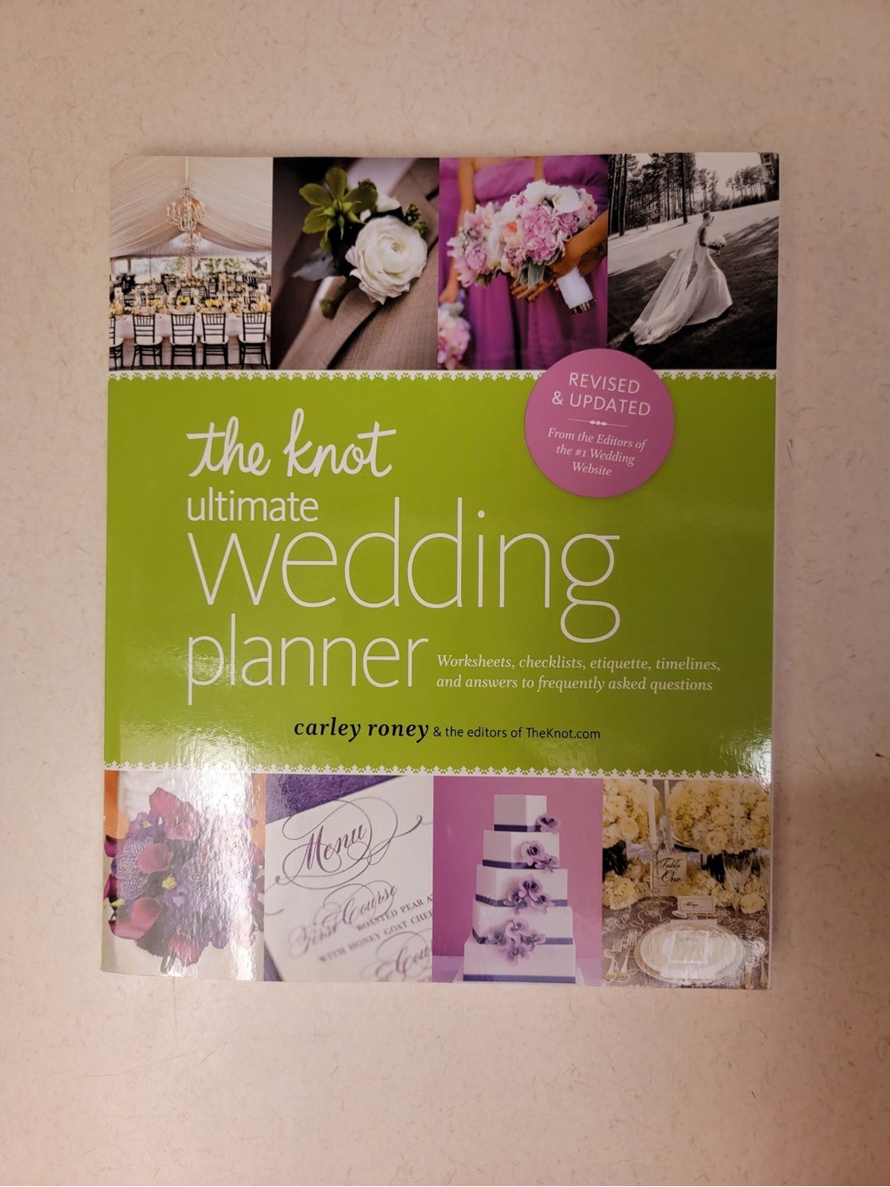 The Knot Ultimate Wedding Planner - Green and Pink Cover